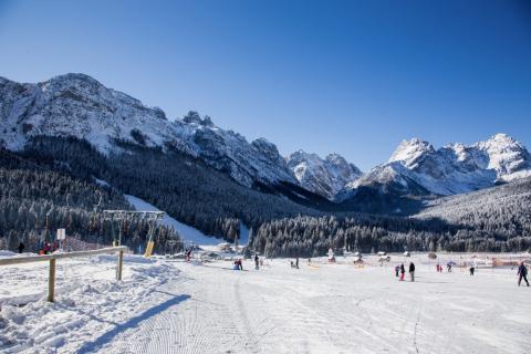 Kurz lyžování v italských Dolomitech/Sappada