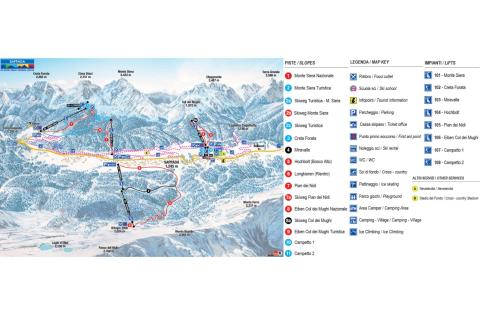 Kurz lyžování v italských Dolomitech/Sappada